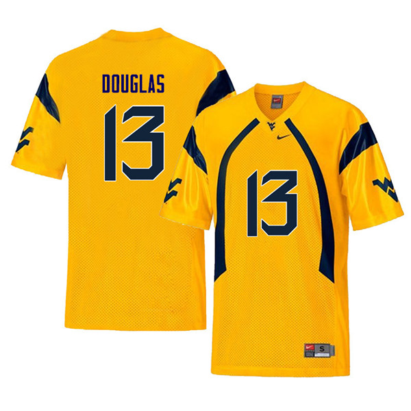 NCAA Men's Rasul Douglas West Virginia Mountaineers Yellow #13 Nike Stitched Football College Retro Authentic Jersey ZQ23B47BA